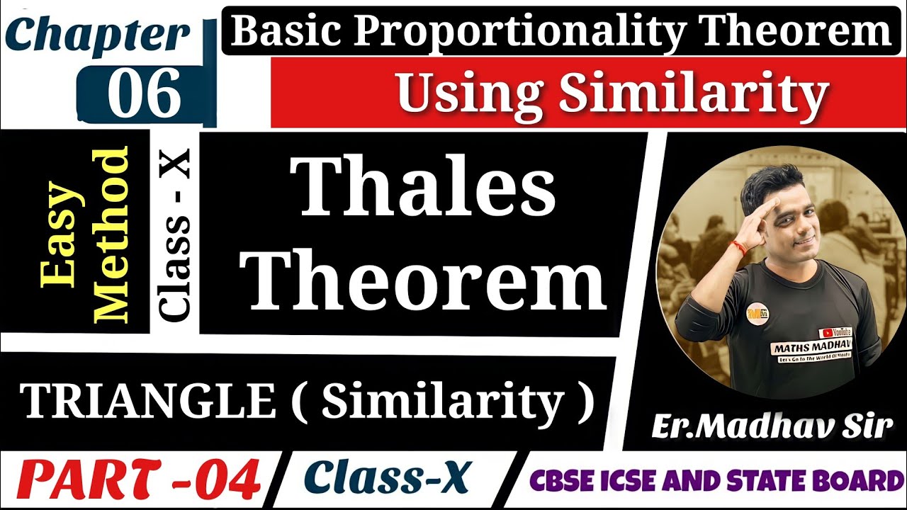 Basic Proportionality Theorem (By Using Similarity) By Maths Madhav ...