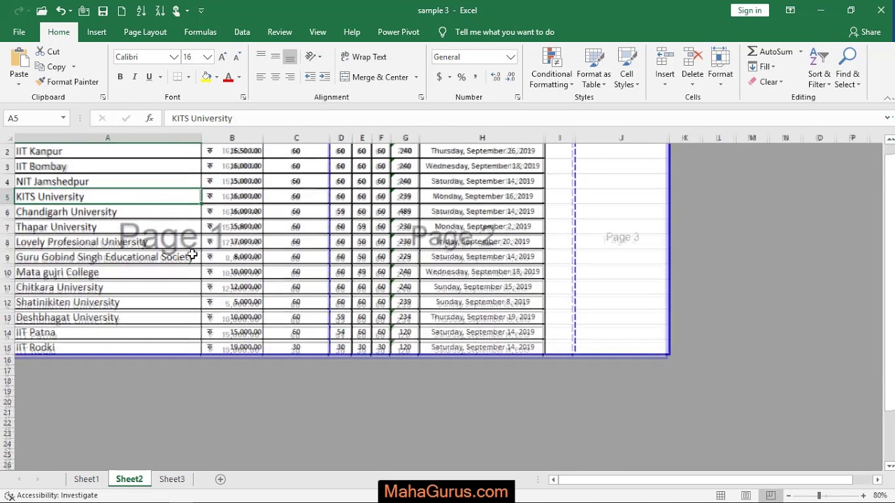 How To Display In Normal View In Excel Display In Normal View In Excel 