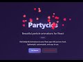Partycles: 23+ Fance Particle Animations for React Applications