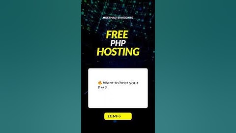 Get Free PHP Hosting Now! Quick Tutorial 🆓🌐 #PHPHosting #FreeHosting #websitetutorials