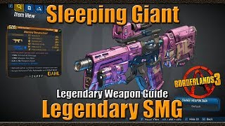 Borderlands 3 | Sleeping Giant | Legendary SMG | Legendary Weapon Guide
