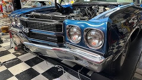 1970 Chevelle SS Restoration – Front end details Front Bumper Installation (Part 4)