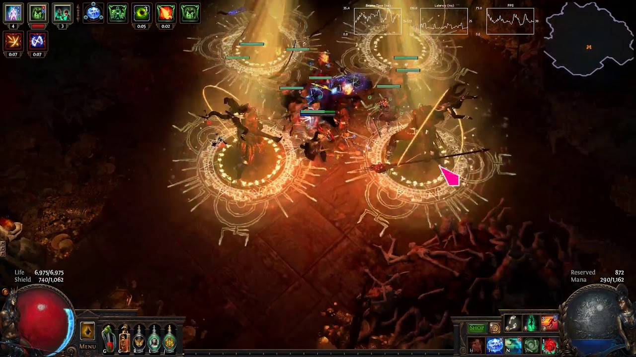 Path of Exile 3.5 Cannibal FireEaters vs Uber Atziri