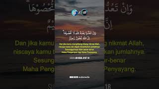 Download Lagu Tidak akan Mampu Menghitung Nikmat Allah - Quran Surat An-Nahl Ayat 18 MP3