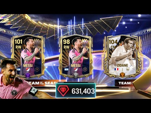 TOTS MESSI PACKED! & ZIDANE INSANE TOTS PACK OPENING | MAKING 1.5 BILLION COINS | FC MOBILE TEAM