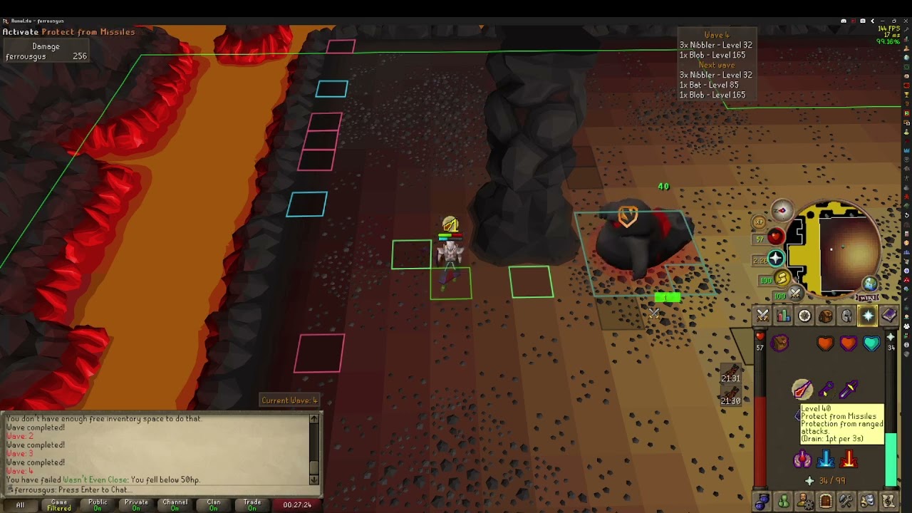 1tick/2tick/3tick alternate flicking inferno blob