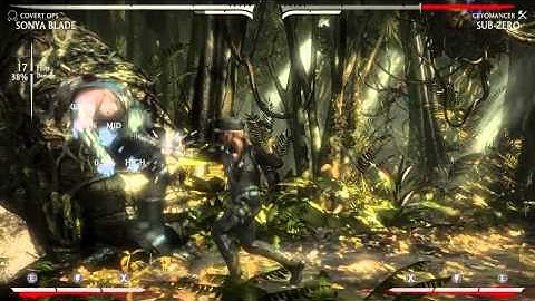 Sonya MKX Covert Ops 41% corner combo