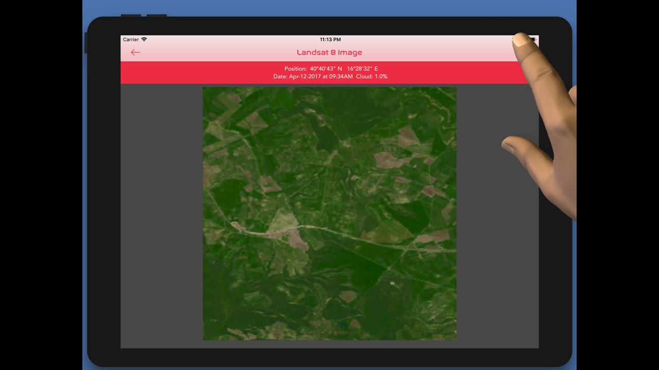 Getting Landsat 8 Images in ISS Real-Time Tracker
