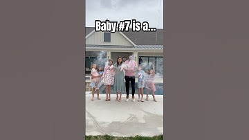 🩷🩷🩷🩷🩷🩵🤍 Baby #7 is a… #genderreveal #family #pregnancy #bigfamily #utah #viral #trending