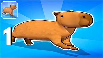 CAPYBARA RUSH | Gameplay Walkthrough (iOS,Andriod) Level 1-10 #capybararush #gameplay