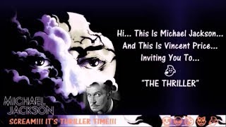 The THRILLER * Scream ❣༺☠༻❣ Michael Jackson * Vincent Price ༺☠༻ HappyThrillerWeen ❣