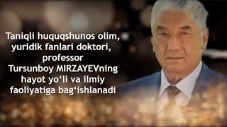 картинка: Ҳуқуқшунос олим Турсунбой Мирзаевнинг фаолиятига бағишланади| Inson aziz