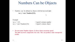 JavaScript Numbers & Number Methods