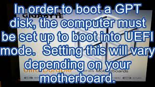 Converting to GPT in Windows 7