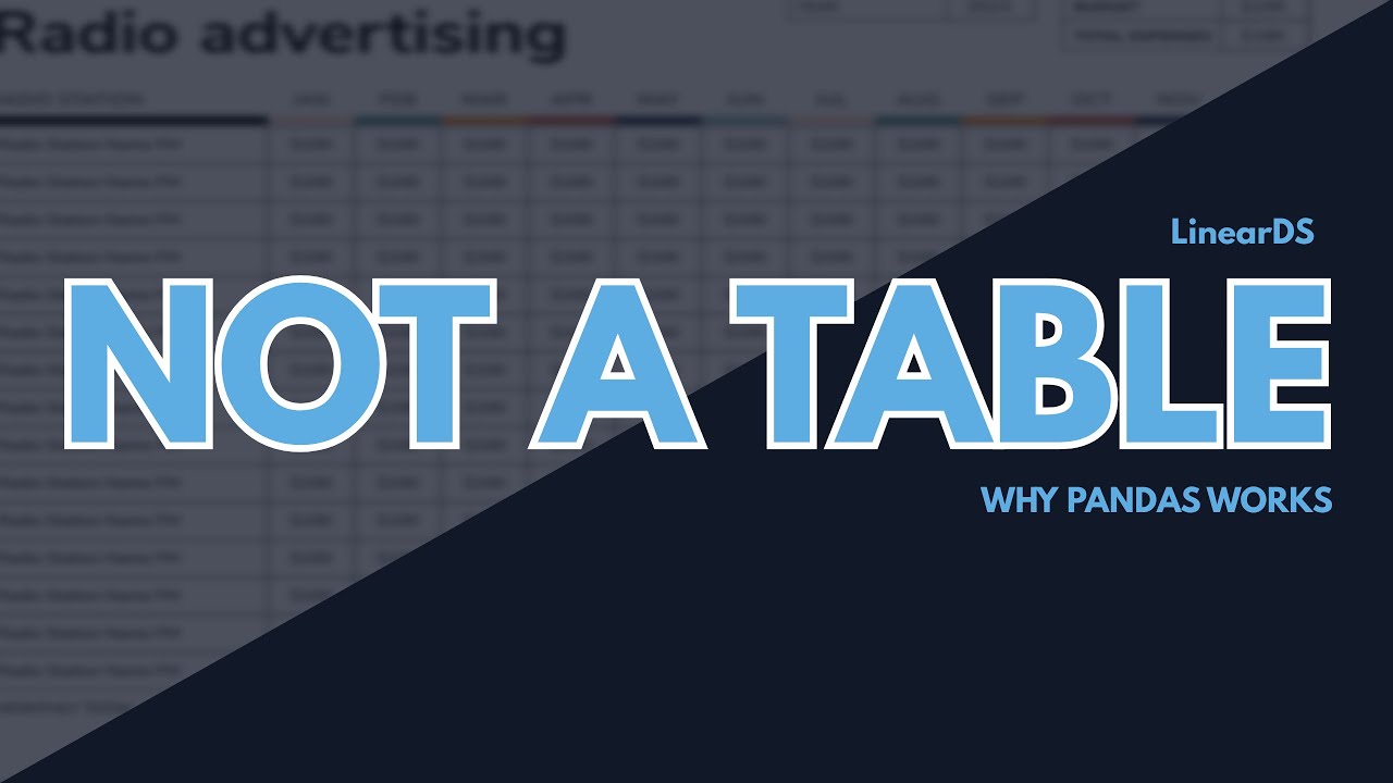The DataFrame Is Not a Table (Here’s Why Pandas Is Powerful)