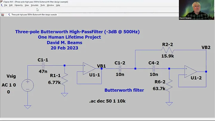 One Human Lifetime Project   Butterworth high pass filter design example