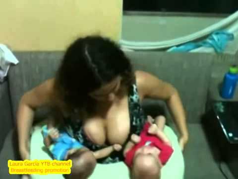 Breastfeeding woman and baby