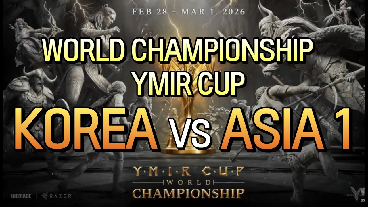 KOREA vs ASIA1 YMIRcup!! Full video from 