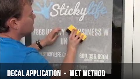 Apply Vinyl Decals using the Wet Application Method
