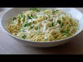 Spaghetti mit Käse Sahne Sauce (Rezept) || Pasta with Creamy Cheese Sauce (Recipe) || [ENG SUBS]