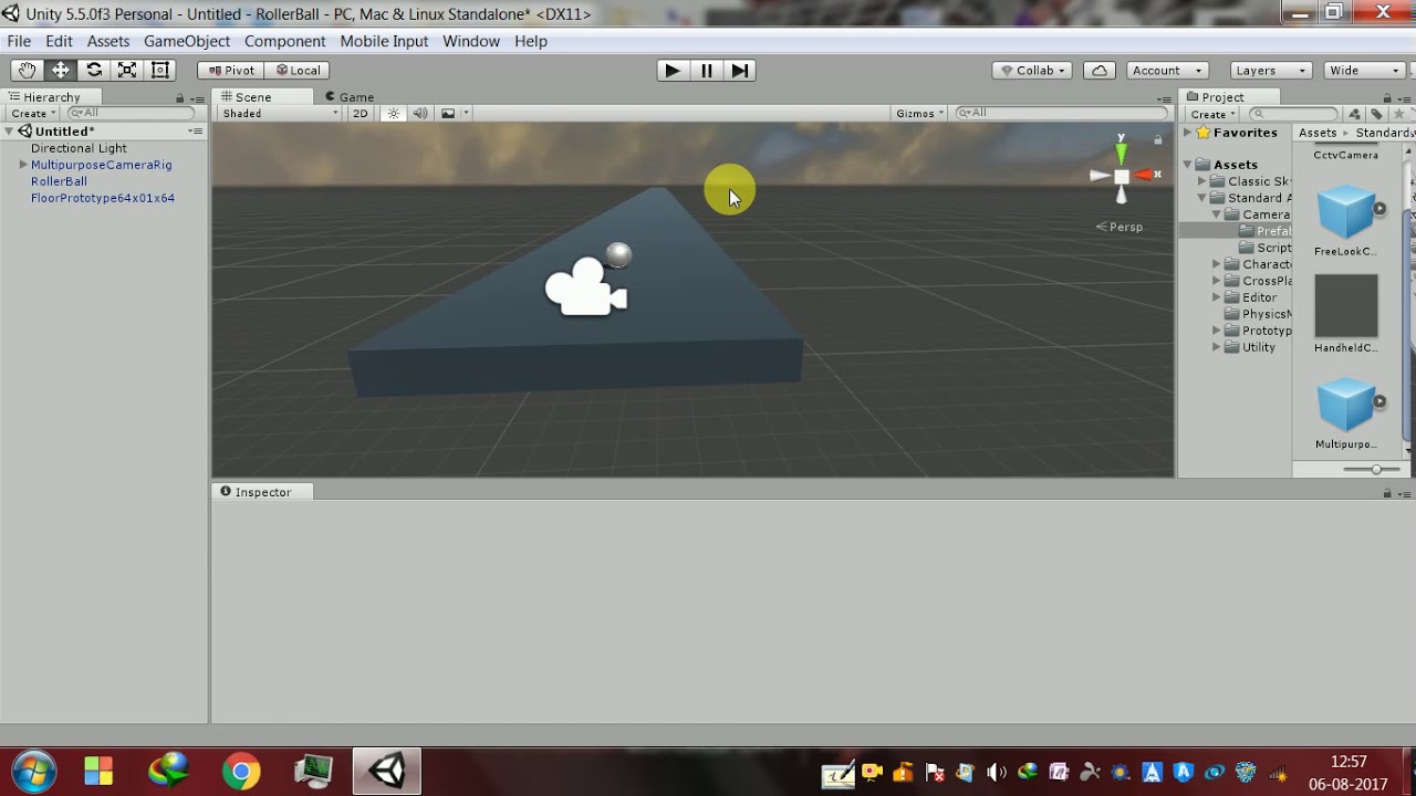How to make a RollerBall Game in Unity YouTube