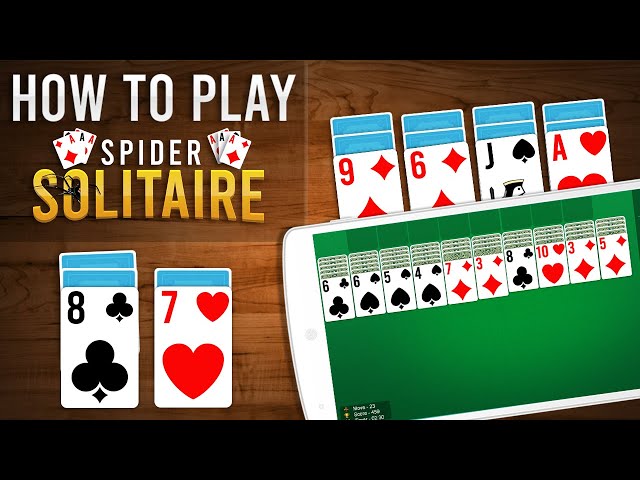 Spider Solitaire - HOW TO PLAY - Beginners Playing Solitaire Online and  Card Games Solitaire Lessons 