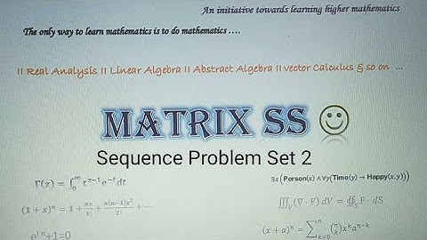 Problem On Sequence Set 2 ||TIFR 2020||