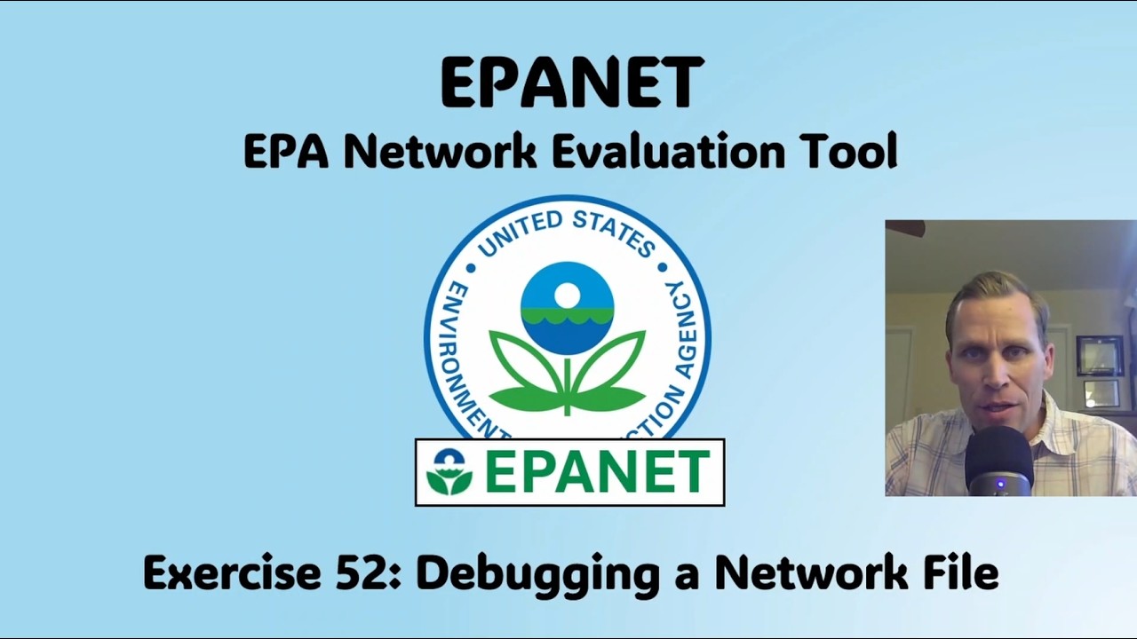 EPANET Exercise 52 - Debugging a Network File - YouTube
