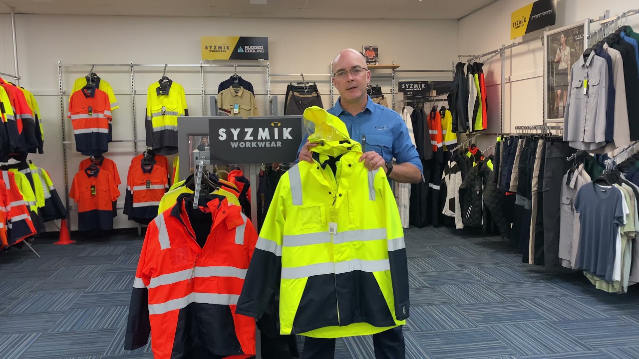 ZJ532 - Mens Hi Vis 4 in 1 Waterproof Jacket SYZMIK - Online Workwear