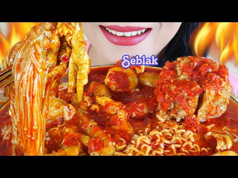 ASMR SEBLAK BAKSO JAMUR ENOKI CEKER | EATING SOUNDS