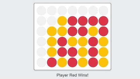 Connect Four game using html css bootstrap and javascript