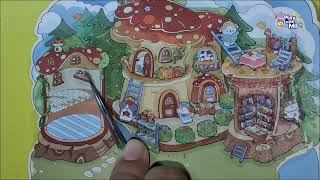 (ASMR) Stiker Dekorasi - Mendekorasi Desa Jamur | 3D Scene Sticker