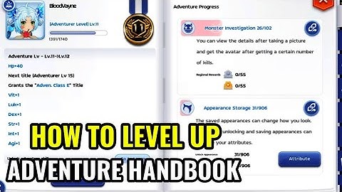 RAGNAROK M CLASSIC | HOW TO LEVEL UP YOUR ADVENTURE HANDBOOK