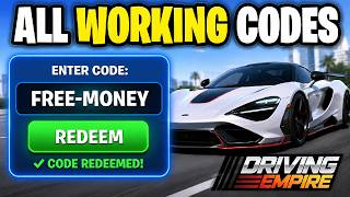 ALL WORKING Driving Empire Codes 2026 ✅ New Update Free Money Codes