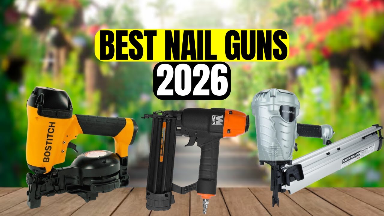🔥5 лучших пневматических гвоздезабивателей для покупки в 2026 году (протестировано и ранжировано)