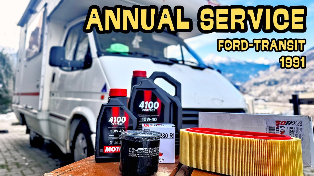 Come Fare  e Quanto Costa Fare il Tagliando al Camper? Guida Completa - Ford transit 1991.