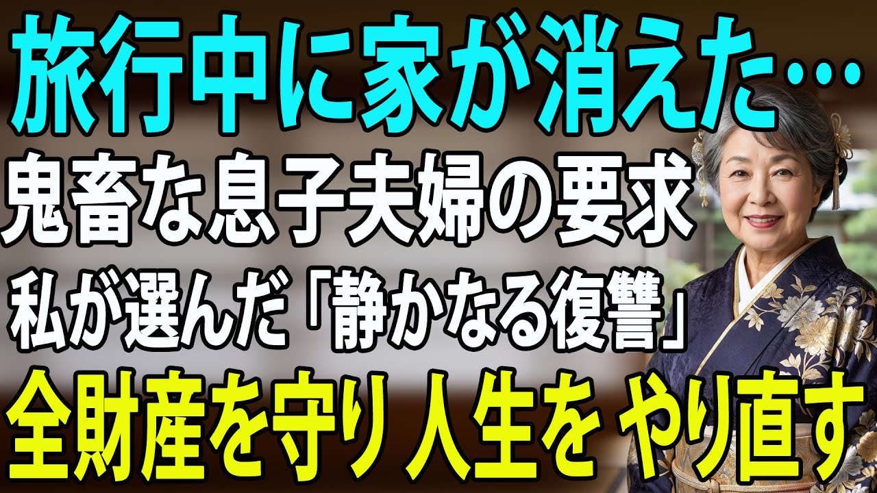 【シニアライフ】旅行中に家を解体された元教師の「静かなる反撃」— 息子夫婦に突きつけた絶縁状と老後の完全自立 【60代以上の方へ】