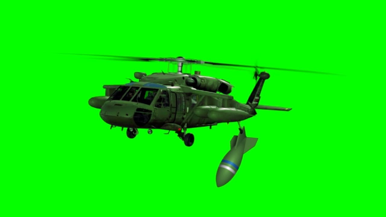  Helicopter Attack - Green Screen Effect