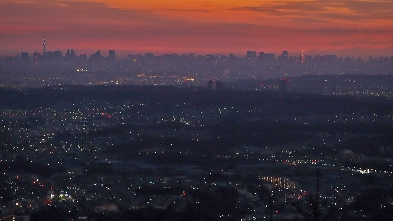 高尾山 から見る 東京タワー 東京スカイツリー 夜景 Youtube
