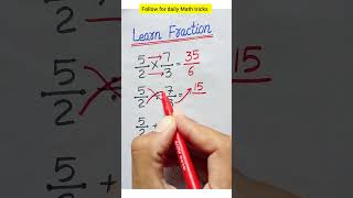 Learn Fraction Hack 🔥 #maths
