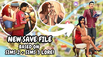 Amazing Sims 4 Save File Heavily based on Sims 2 and Sims 3 Lore + Full of backstories! ✨✨✨