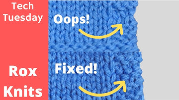 Adding a Missing Garter Stitch Ridge into a Finished Project // Technique Tuesday