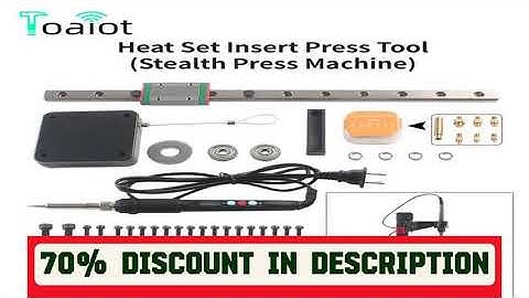 A must-have product! Heat Set Insert Press Tool Stealth Press Kit Soldering Iron Tip Thread Insert