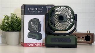DOCOSS Camping Fan with LED Display | Best Portable Rechargeable Fan for Home & Camping 2026 DOCOSS Camping Fan with LED Display | Best Portable Rechargeable Fan for Home & Camping 2026