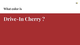 Drive-In Cherry color #a62e30 hex color - Brown color - Cool color a62e30