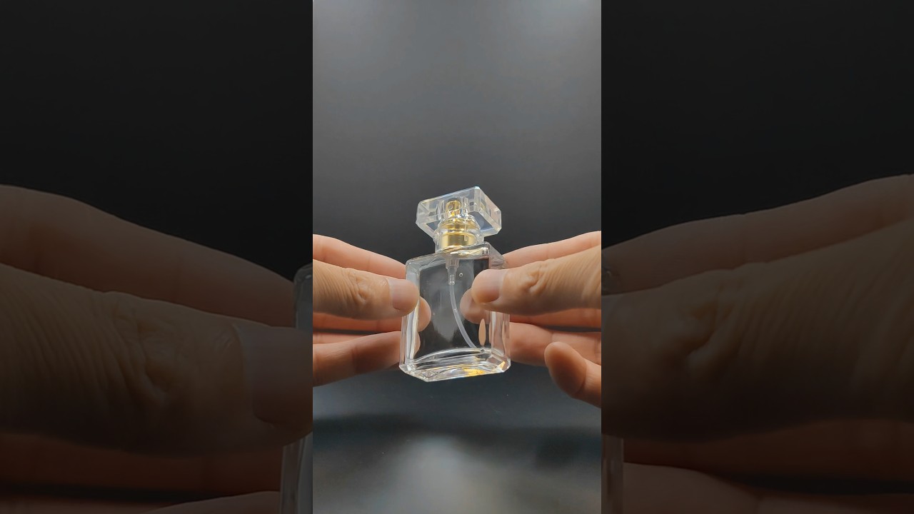 Glass perfume bottles 20ml small square glass spray bottle