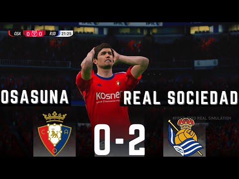 OSASUNA VS REAL SOCIEDAD EN VIVO | COPA DEL REY  23/24 |SIMULACIÓN Y PUNTUACIÓN EN VIVO #copadelrey