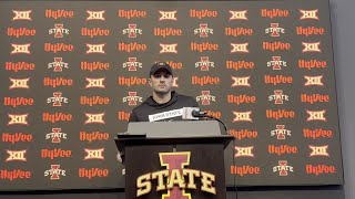 Iowa State quarterbacks coach Jake Waters discusses backup QB Connor Moberly's development