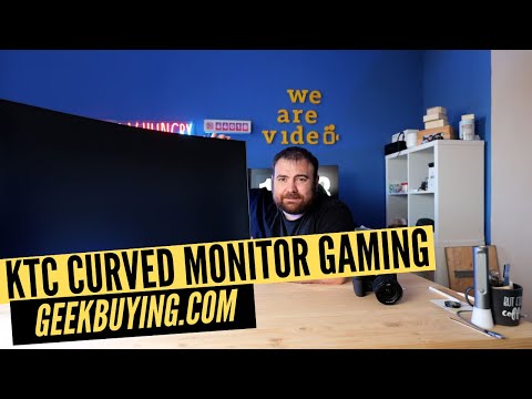 HUGE KTC Gaming Curved Monitor from GeekBuying