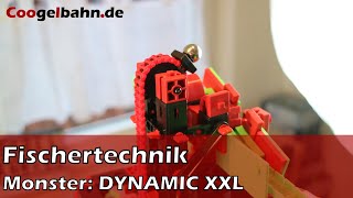 Fischertechnik DYNAMIC XXL Kugelbahn 😱 Riesen-Kugelbahn mit Elektro-Aufzug und mehr | coogelbahn.de